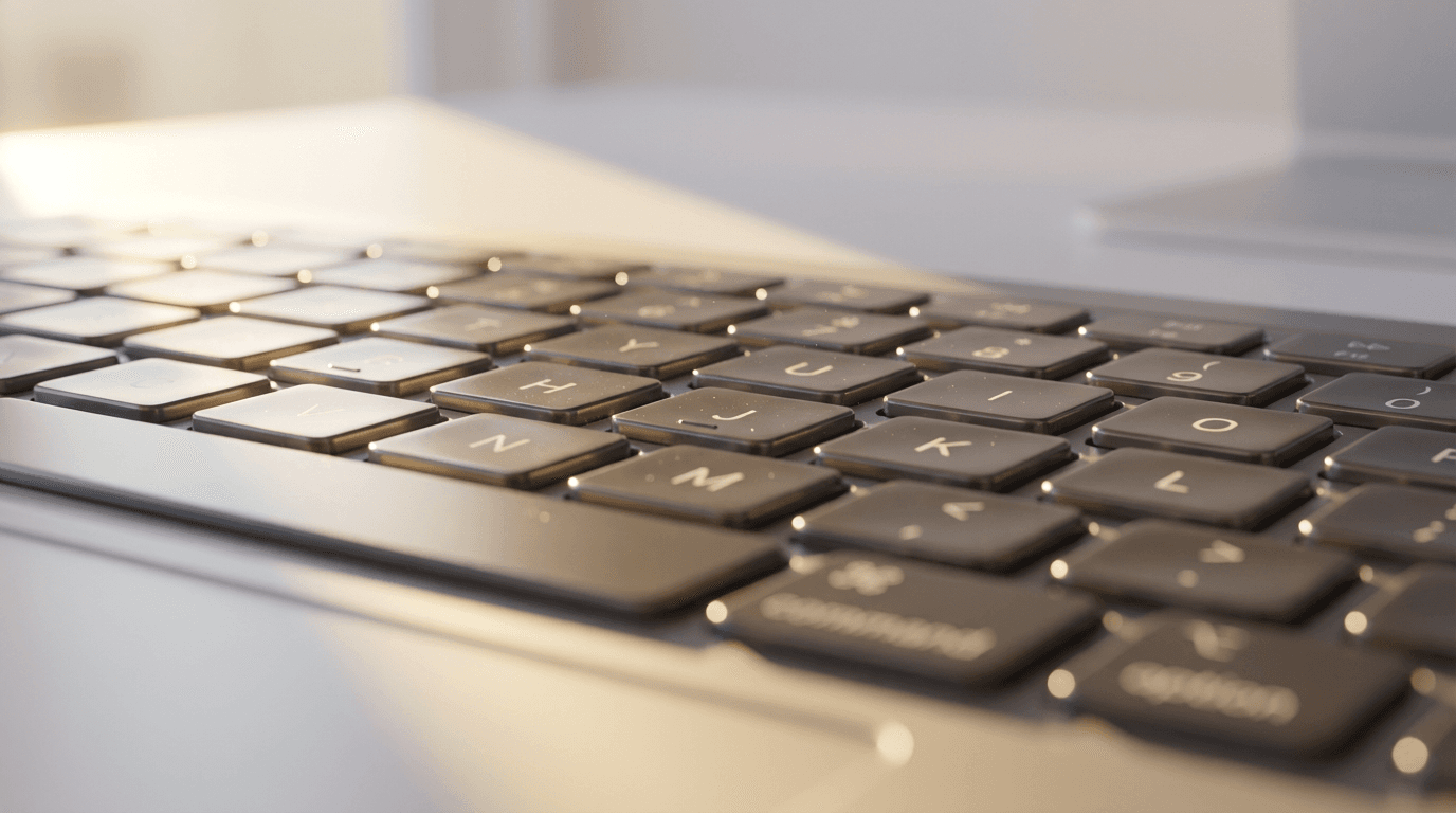 Laptop screen with business support documents and scheduling software